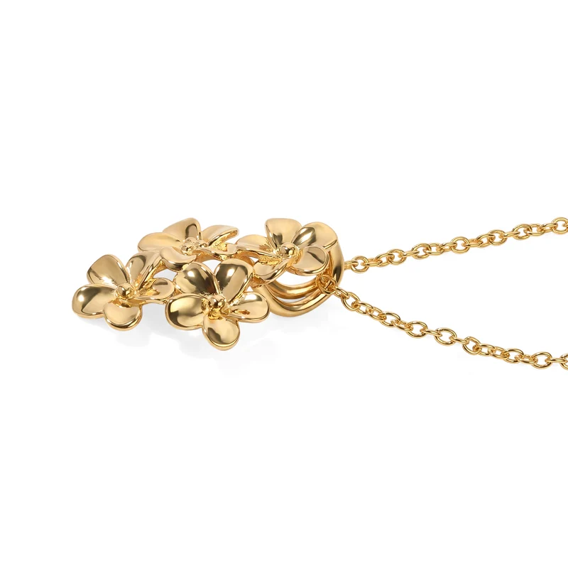 EverTrue Anhänger mit 50cm Edelstahl Kette, Bronze 750 vergoldet - 4,89 Gramm