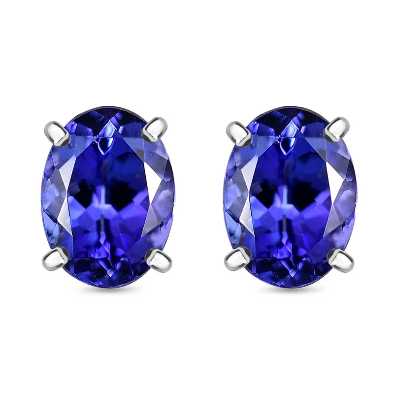 Rhapsody AAAA Tansanit Ohrringe 950 Platin ca. 2,33 ct.