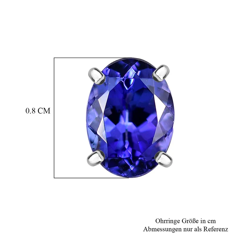 Rhapsody AAAA Tansanit Ohrringe 950 Platin ca. 2,33 ct.