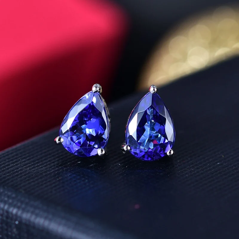 Rhapsody AAAA Tansanit Ohrringe 950 Platin ca. 2,33 ct.