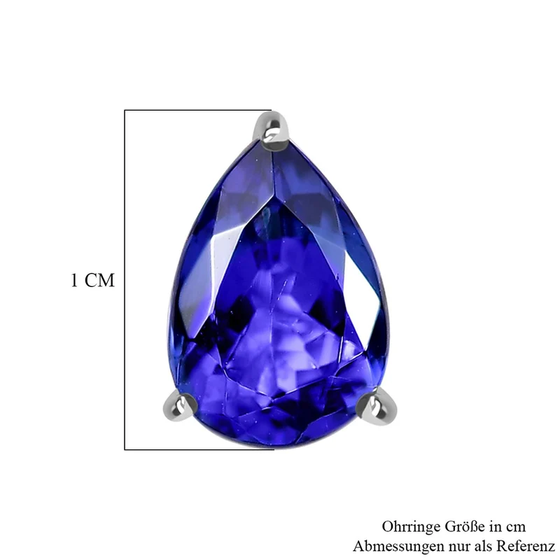 Rhapsody AAAA Tansanit Ohrringe 950 Platin ca. 2,33 ct.
