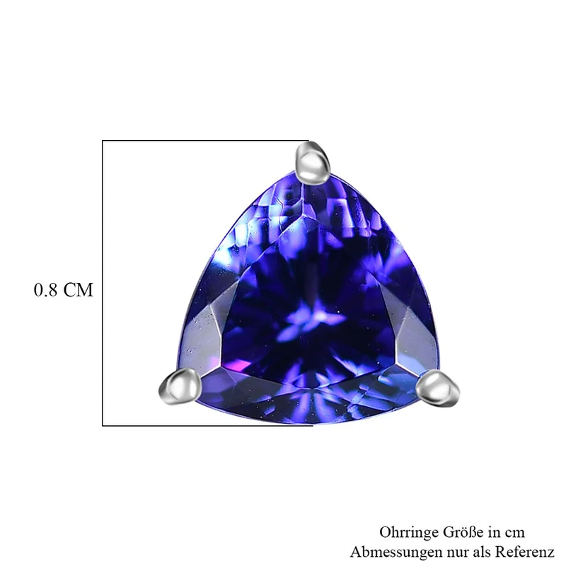 Rhapsody AAAA Tansanit Ohrringe 950 Platin ca. 2,33 ct.