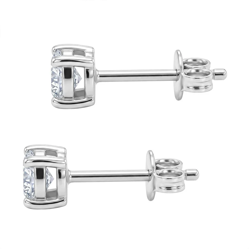 LUXURIANT 0,50 ct. SI-GH Labor Diamant Ohrringe, 925 Silber rhodiniert