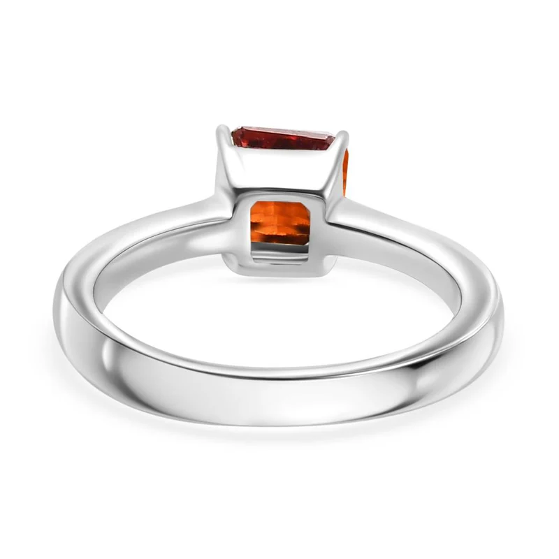 3er Set - Roter Diopsid Zirkonia Anhänger mit Kette, Ring und Ohrringe (Größe 21.00), Edelstahl