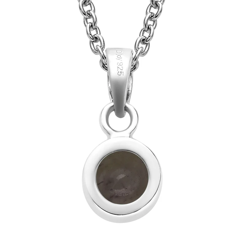2er Set - Weißer Topas-Anhänger mit Kette und Ohrringe, 925 Silber Edelstahl, ca. 3.50 ct