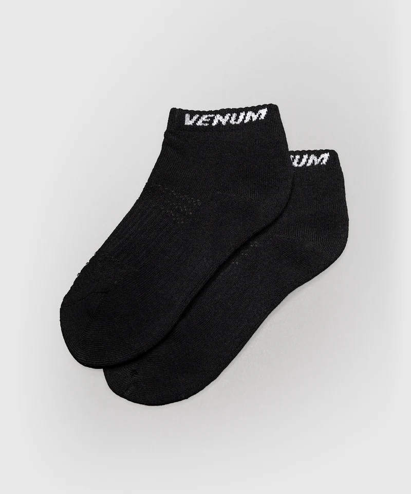 Chaussettes courtes Venum Essential (Lot de 3 paires) – Noir/Blanc