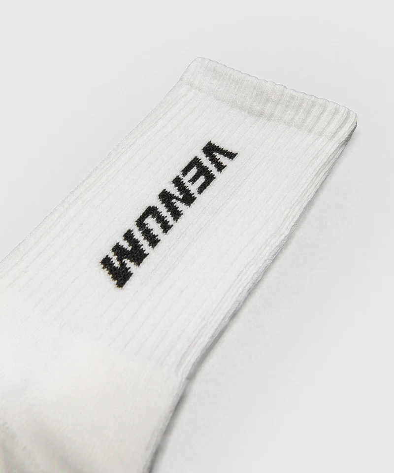 Chaussettes mi-longues Venum Essential – Blanc/Noir
