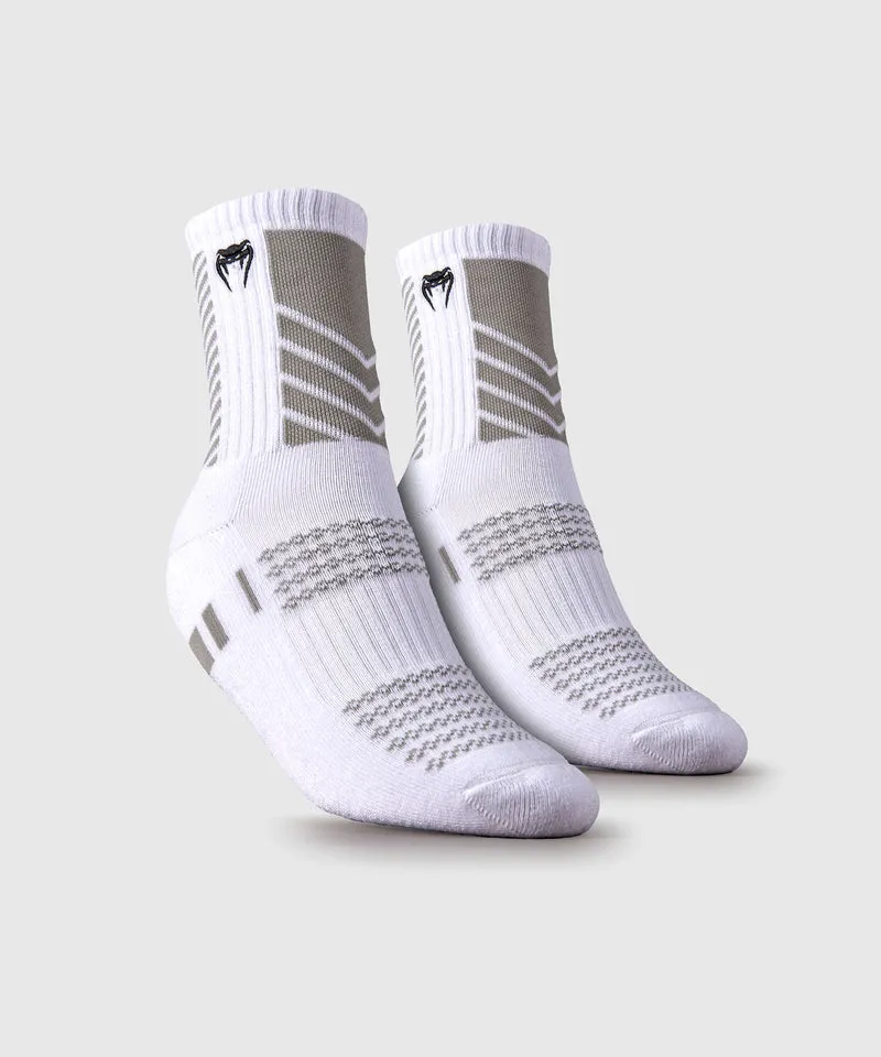 Pack de 3 Paires de Chaussettes Mi-longues Venum Vector - Blanc/Gris