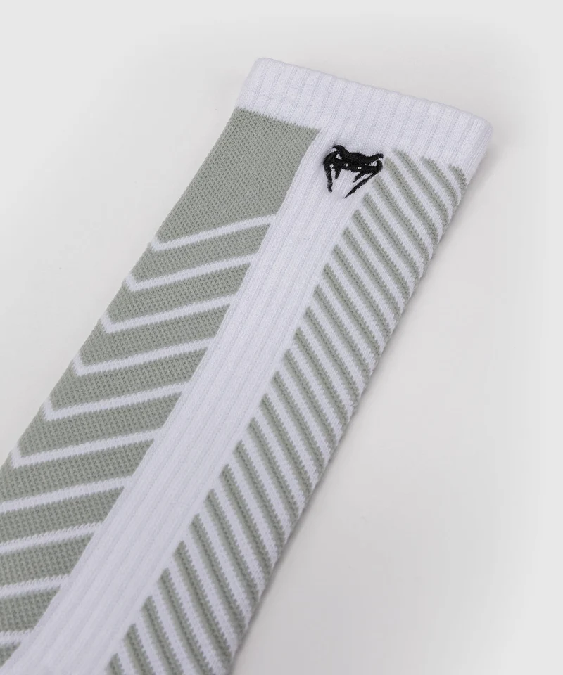 Pack de 3 Paires de Chaussettes Mi-longues Venum Vector - Blanc/Gris