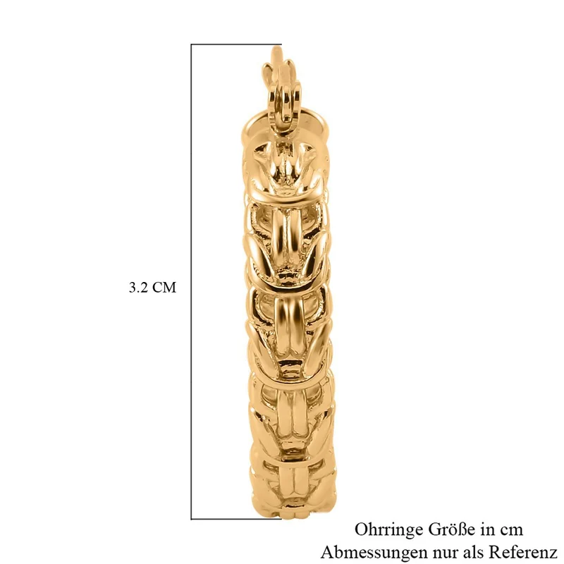 Byzantinische Königscreolen, ca. 16,00g, goldfarben