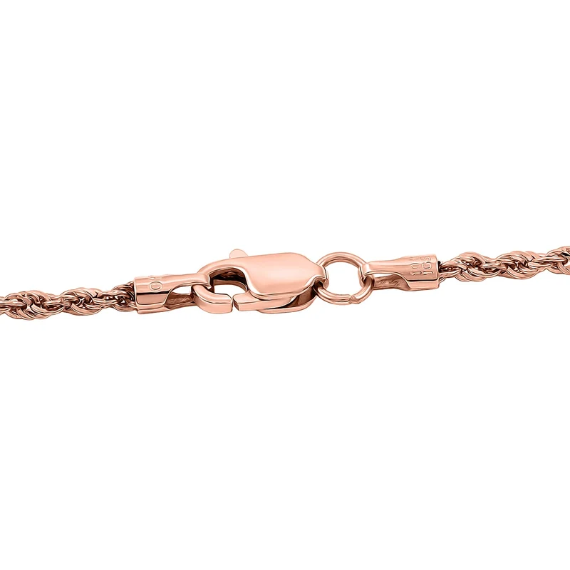 AAA Martha Rocha Kunzite, Lab Grown Diamant Schmuckset (9-14 Werktage Lieferzeit) ca. 45 cm, AGI zertifiziert und geprüft, 417 Rosa Gold ca. 15.64 ct