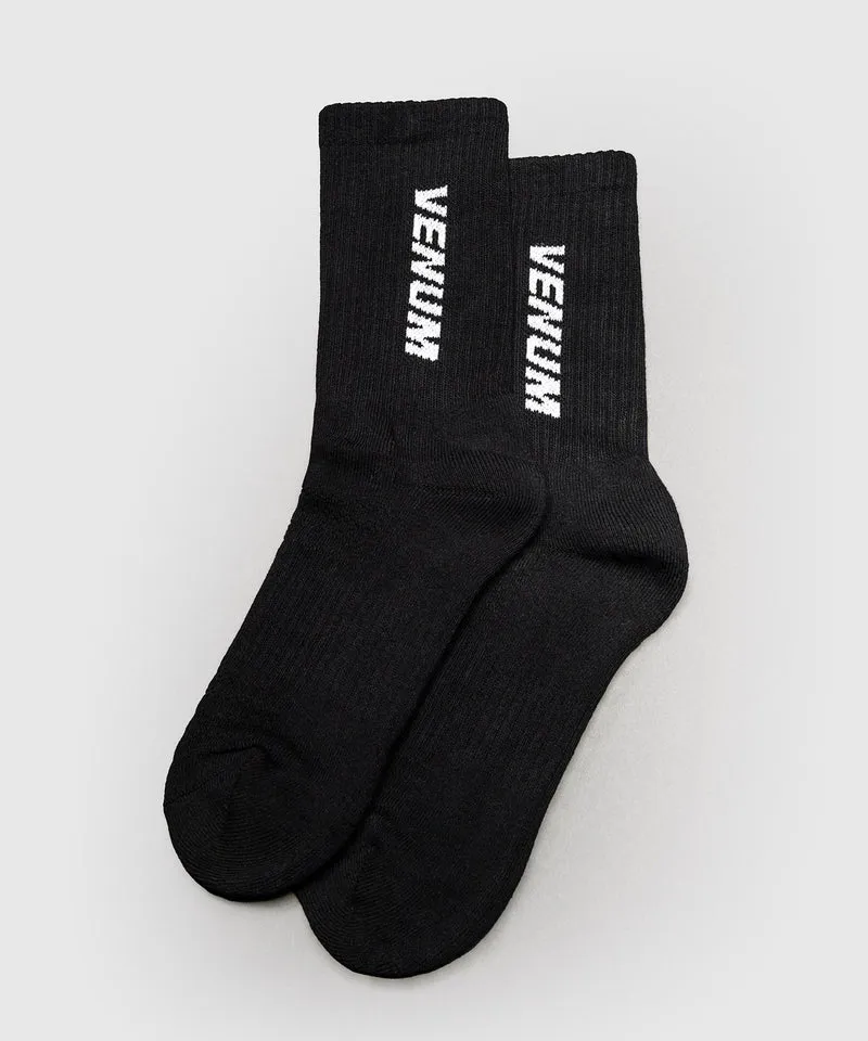 Chaussettes mi-longues Venum Essential – Noir/Blanc (Lot de 3 paires)