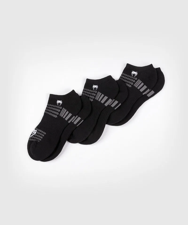 Pack de 3 Paires de Socquettes Venum Vector - Noir/Gris
