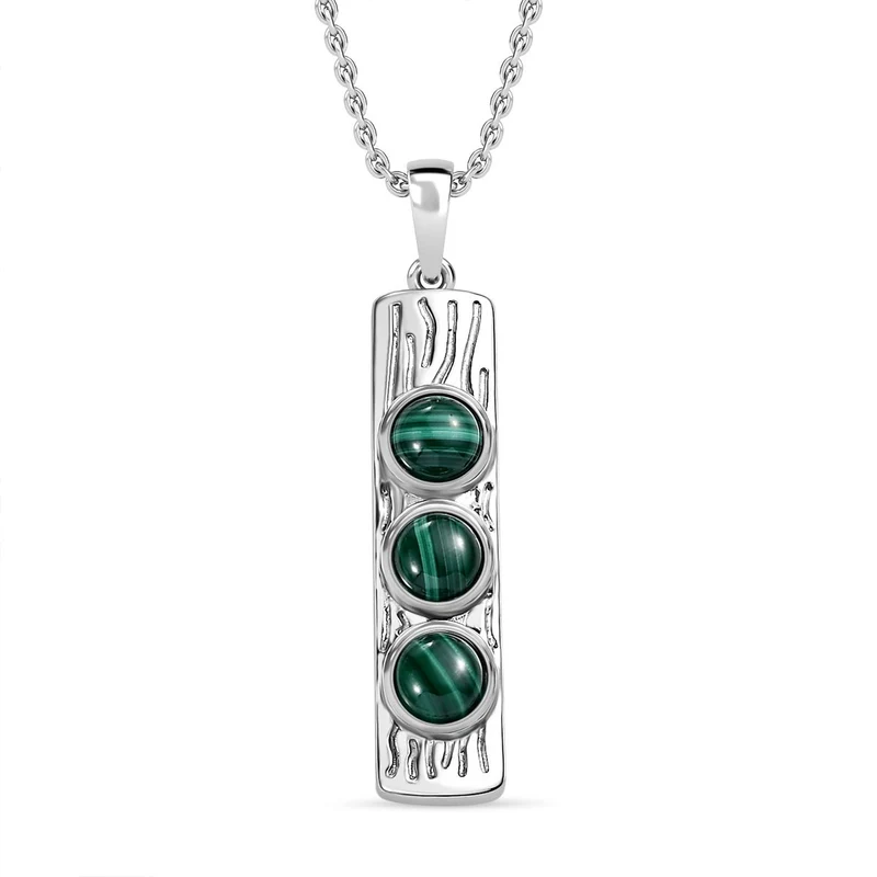 Malachit Schmuckset ca. 2,58 ct.