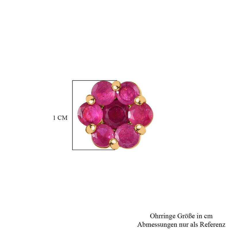Mehrfarbige-Turmalin Ohrringe, 925 Silber platiniert, ca. 1.91 ct
