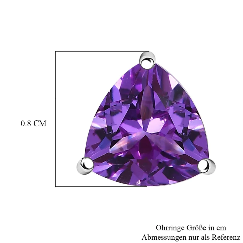 AAA Lab Grown Farbwechsel-Saphir Ohrringe 417 Gold (6-11 Werktage Lieferzeit) ca. 3.26 ct