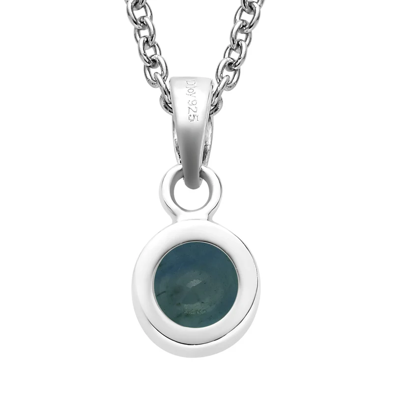 Schweizer Blautopas-Anhänger und Ohrringe aus 925 Silber, mit Kette aus Edelstahl ca. 3.56 ct
