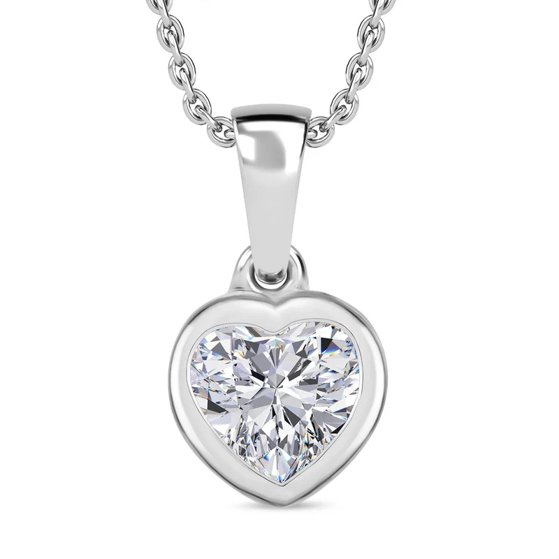 Feinster Zirkonia Schmuckset 925 Silber platiniert ca. 3,23 ct.