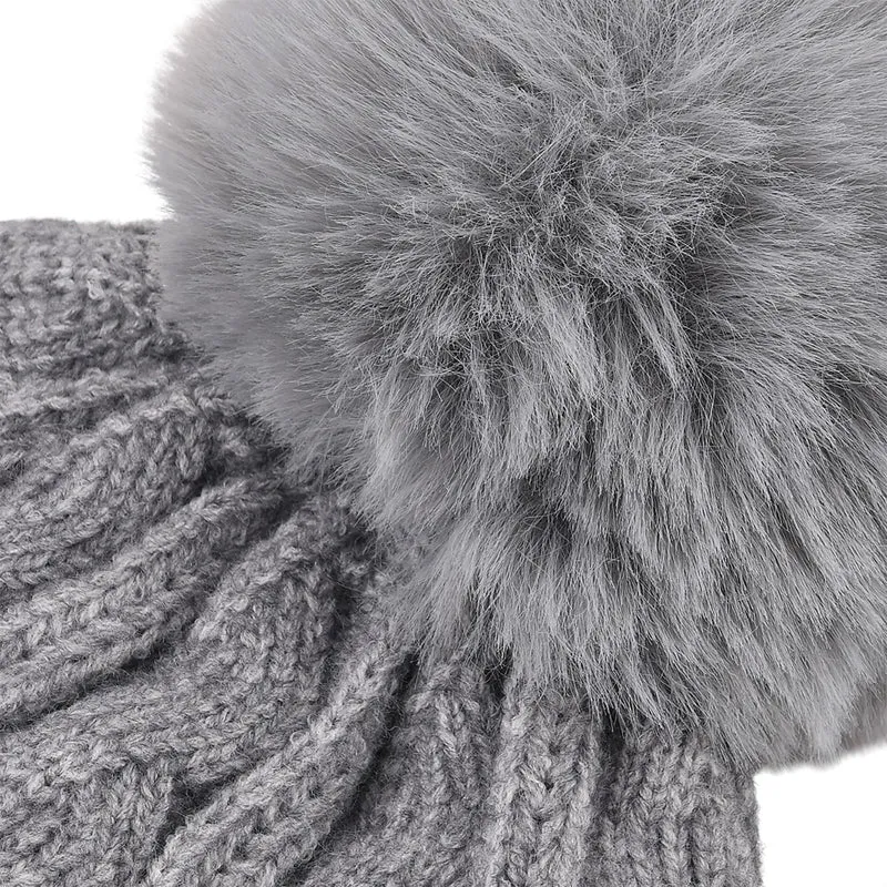 Strickmütze mit Bommel, weiches Mischgewebe, Einheitsgröße, Sandbeige