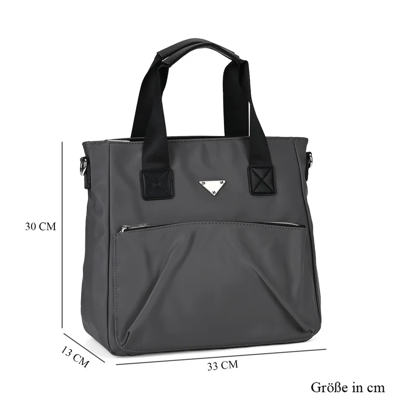 Tote-Crossbody-Tasche - mit verstellbarem Riemen und praktischen Fächern, 33 x 13 x 30 cm, Rot