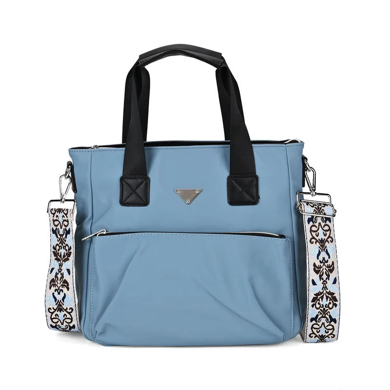 Tote-Crossbody-Tasche - mit verstellbarem Riemen und praktischen Fächern, 33 x 13 x 30 cm, Rot