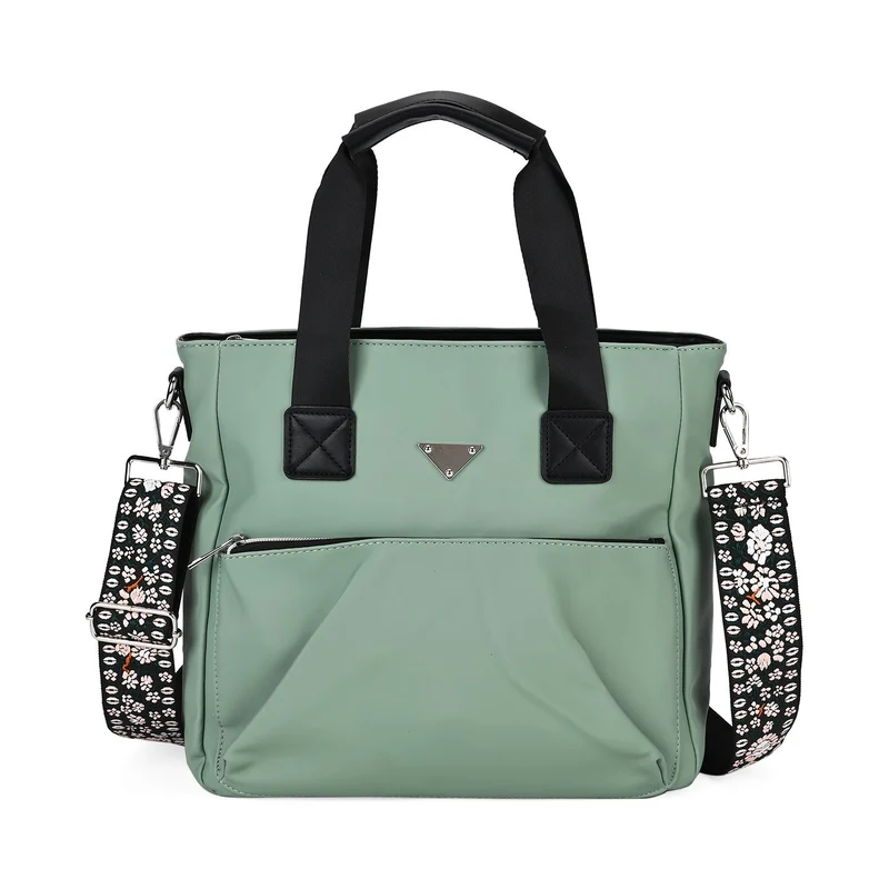 Tote-Crossbody-Tasche - mit verstellbarem Riemen und praktischen Fächern, 33 x 13 x 30 cm, Rot