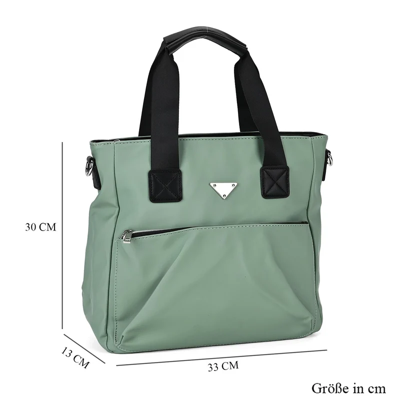 Tote-Crossbody-Tasche - mit verstellbarem Riemen und praktischen Fächern, 33 x 13 x 30 cm, Rot