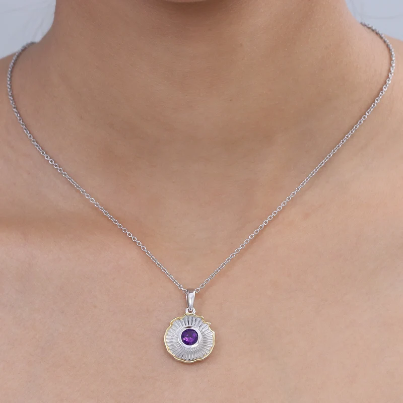 EVER TRUE Afrikanischer Amethyst Schmuckset ca. 50 cm ca. 1,00 ct.
