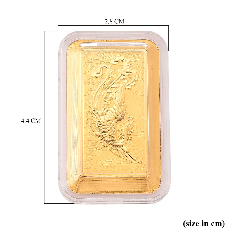 999er Goldfolie mit Phoenix, 200 mg