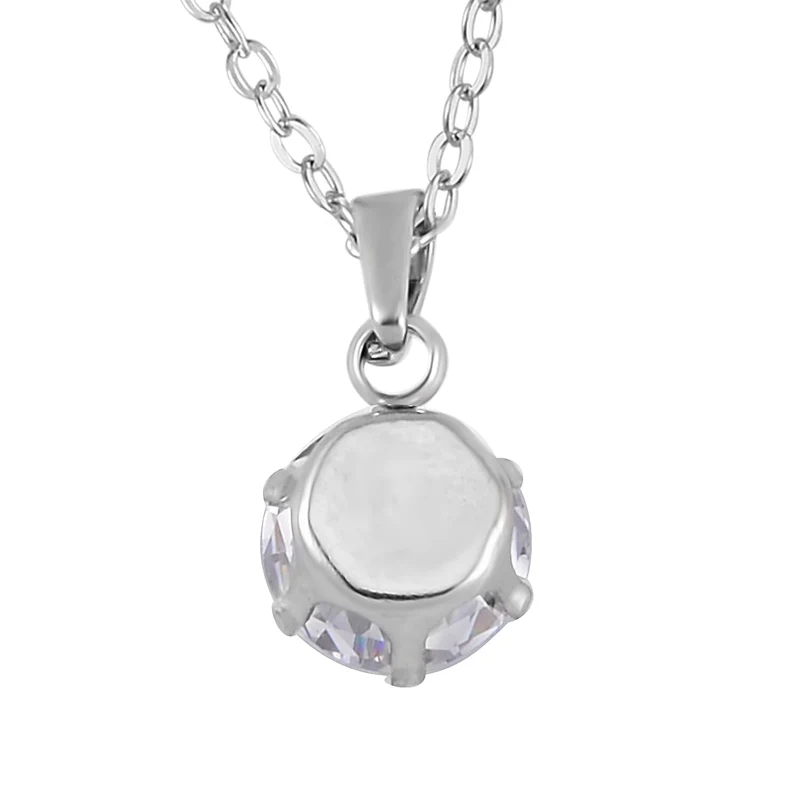 9er Set - 5 Anhänger, 5 Ohrstecker, 1 Edelstahl Kette ca. 0.10 ct