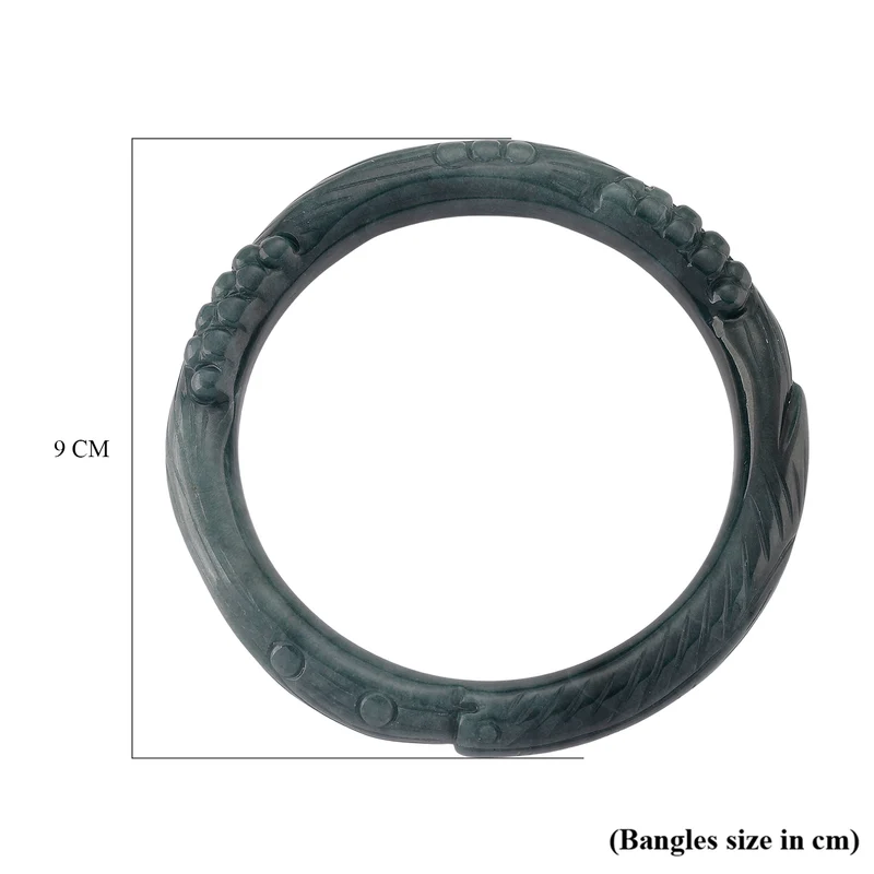 Jadeit Armreif 20 cm ca. 330,00 ct.