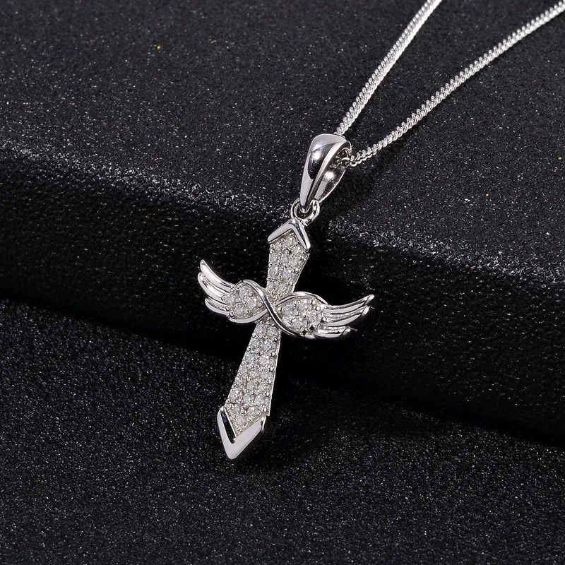 Moissanit Schmuckset 925 Silber platiniert, 925 Silber rhodiniert ca. 0.25 ct