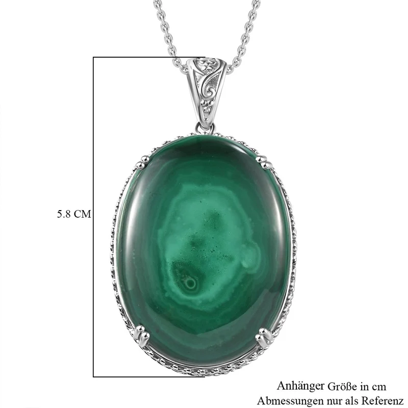 Malachit Schmuckset Edelstahl ca. 99,01 ct.
