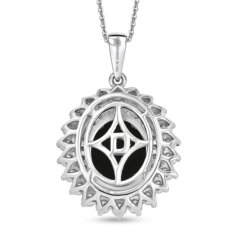 D'Joy AA, Moissanit AGI zertifiziert Schmuckset (10-15 Werktage Lieferzeit) ca. 50 cm 925 Silber Rhodiniert ca. 3,33 ct.