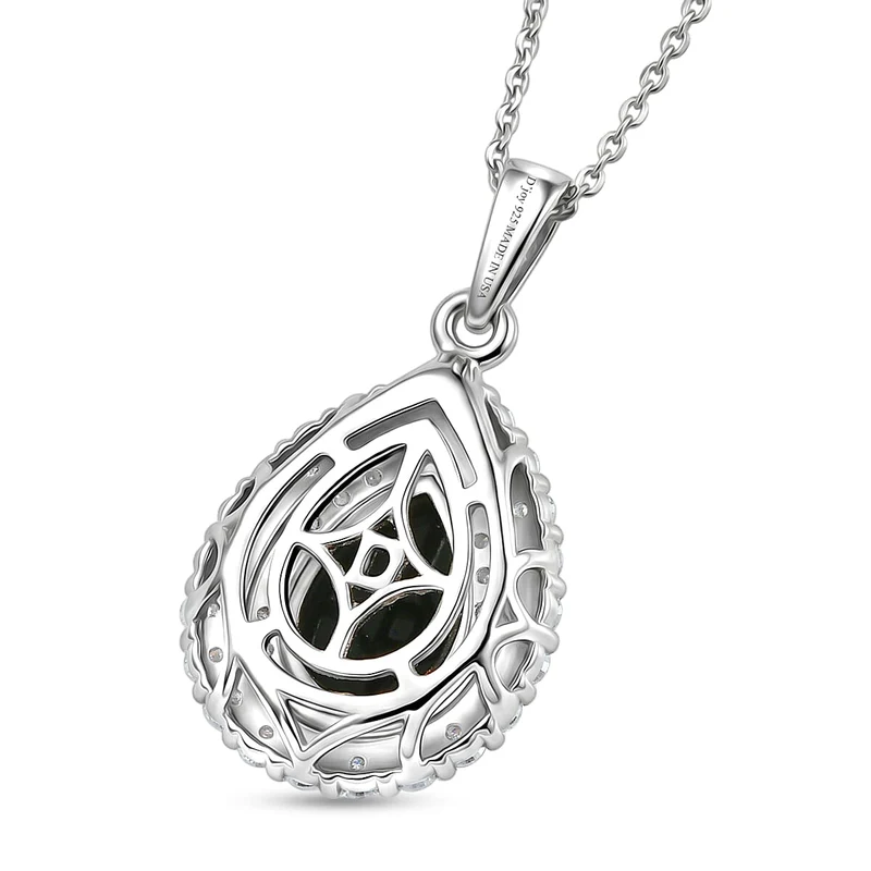 D'Joy AA, Moissanit AGI zertifiziert Schmuckset (10-15 Werktage Lieferzeit) ca. 50 cm 925 Silber Rhodiniert ca. 2,01 ct.