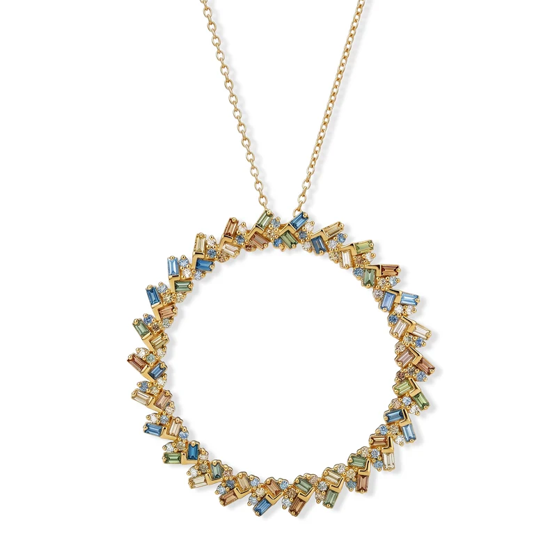 LUXURIANT DIAMOND - Lab Grown Gelb Diamant SGL zertifiziert SI, Lab Grown Blauer Diamant Schmuckset ca. 50 cm 925 SIlber Rhodiniert ca. 1.00 ct