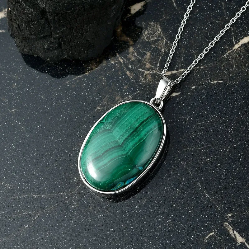 Malachit Schmuckset ca. 29.00 ct