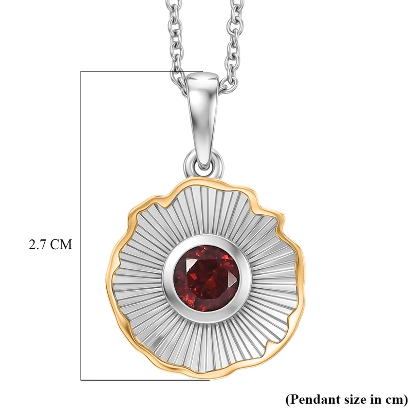 EVER TRUE Roter Granat Schmuckset ca. 50 cm ca. 1,00 ct.