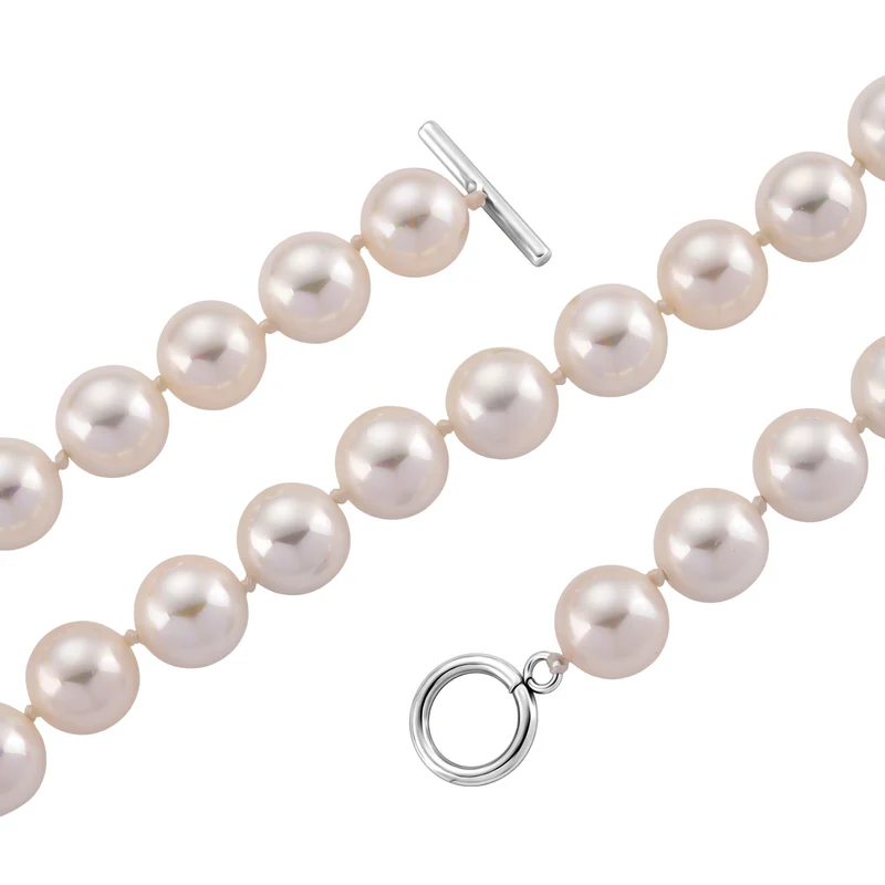 Pfaufarbenes Muschelkernperle Schmuckset, 316L Edelstahl