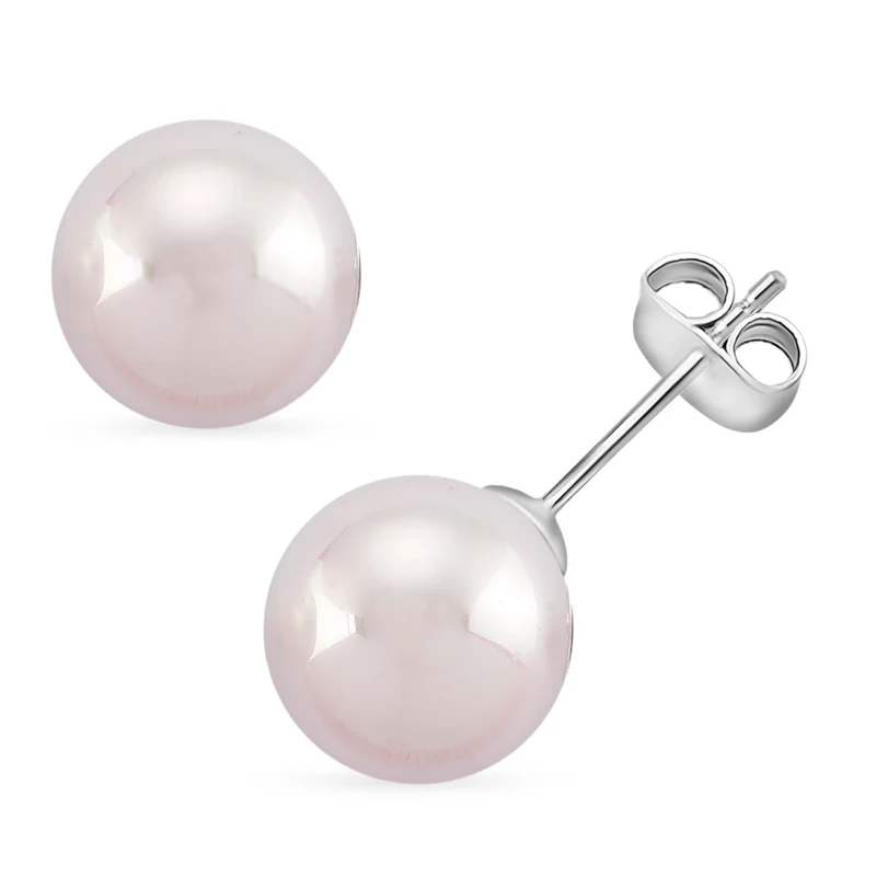 Pfaufarbenes Muschelkernperle Schmuckset, 316L Edelstahl