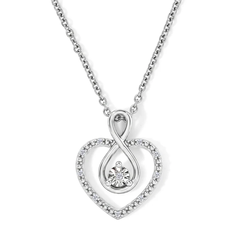 EVER TRUE Weißer Diamant Schmuckset ca. 50 cm ca. 0,05 ct.