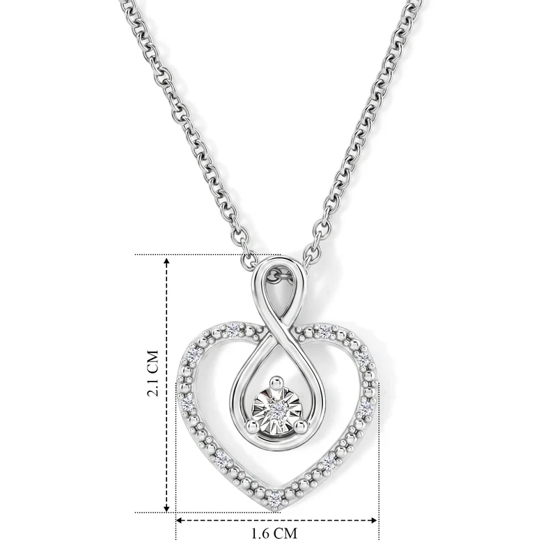 EVER TRUE Weißer Diamant Schmuckset ca. 50 cm ca. 0,05 ct.