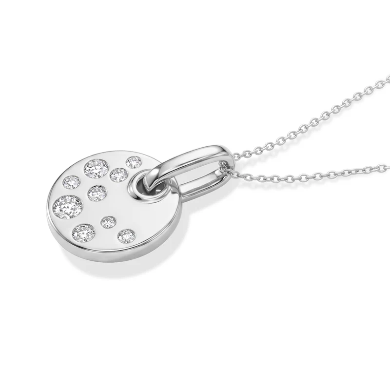 LUXURIANT DIAMOND - Lab Grown Diamant SGL zertifiziert SI-GH Schmuckset ca. 50 cm 925 Silber Rhodiniert ca. 0,50 ct.
