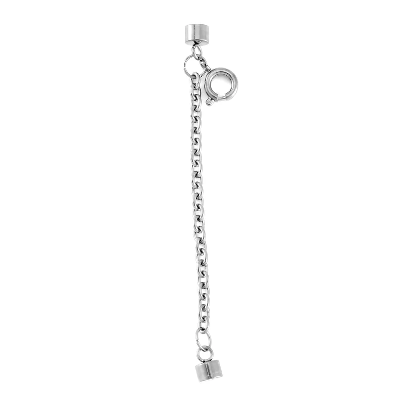 2er Set Armband Magnetschließe mit Extender aus 316L Edelstahl, Silberfarben und Goldfarben