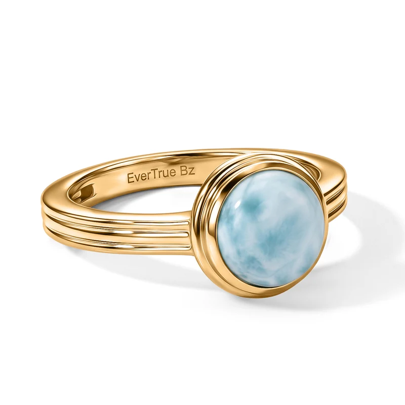EVER TRUE AAA Larimar Schmuckset ca. 50 cm (Größe 19) ca. 6,09 ct.