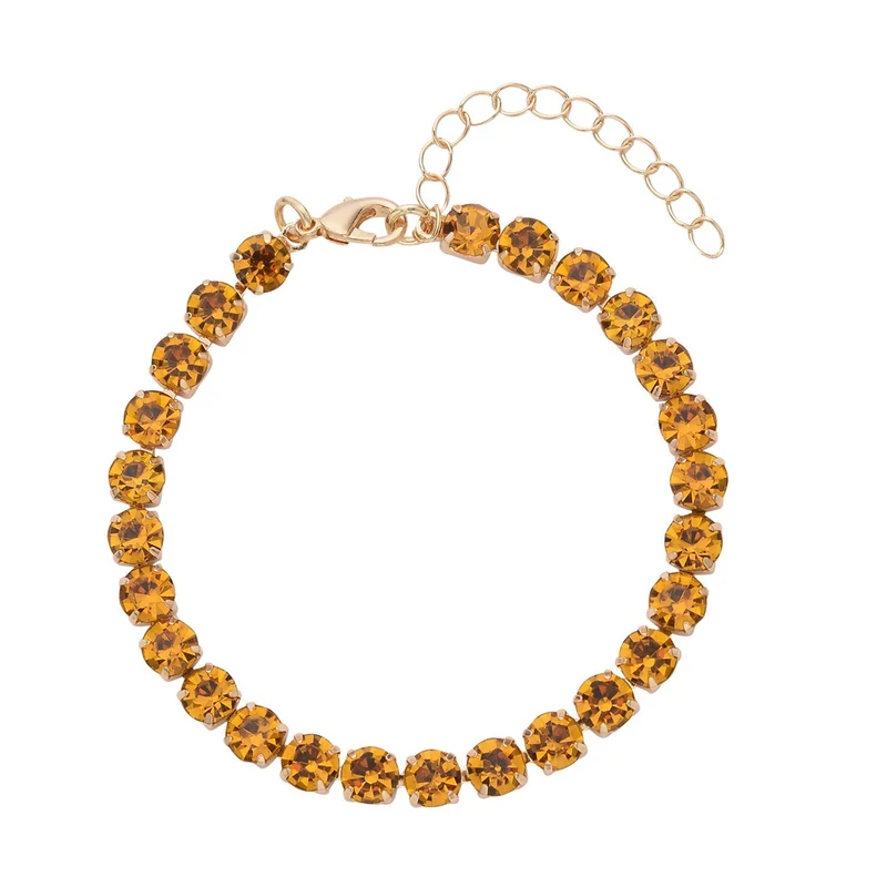 9-teiliges Schmuckset mit 4 Paar Weißen Muschelkernperle Ohrsteckern, 4 Paar Kristall-Ohrringen und Tennisarmband, 20,3 + 3,8 cm, ca. 55.00 ct