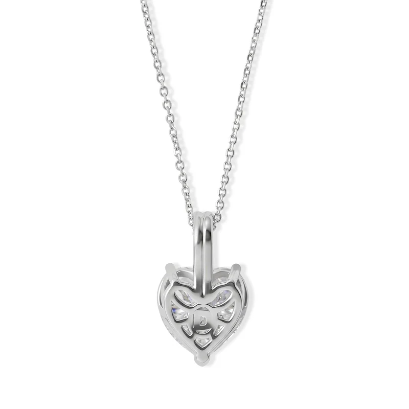 RADIANTA 2er Set GRA zertifiziert Moissanit (D-VVS) Schmuckset ca. 45 cm 925 Silber Rhodiniert ca. 6.26 ct