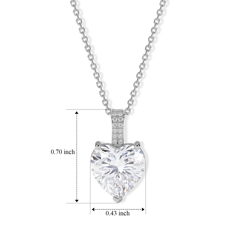 RADIANTA 2er Set GRA zertifiziert Moissanit (D-VVS) Schmuckset ca. 45 cm 925 Silber Rhodiniert ca. 6.26 ct