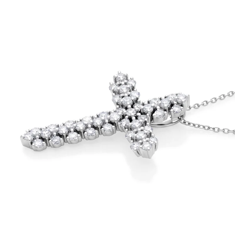 LUXURIANT DIAMOND - Lab Grown Diamant SI-GH Schmuckset SGL zertifiziert ca. 50 cm 925 Silber Rhodiniert ca. 1.00 ct