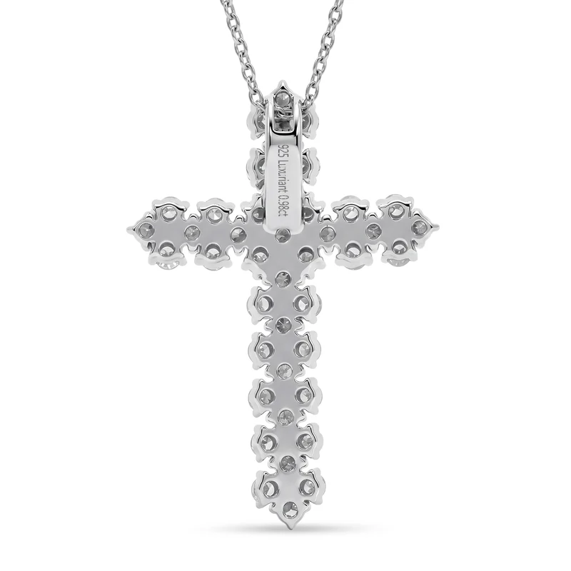 LUXURIANT DIAMOND - Lab Grown Diamant SI-GH Schmuckset SGL zertifiziert ca. 50 cm 925 Silber Rhodiniert ca. 1.00 ct
